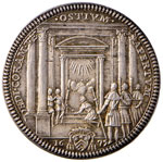 Clemente X (1670-1676) Testone 1675 Giubileo ... 