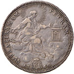 Clemente XIII (1758-1769) Mezzo scudo 1760 ... 