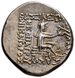 Phraates III (70-57 a.C.) Dracma - Busto con ... 