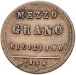 PALERMO Ferdinando II (1830-1859) Mezzo ... 