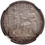 Vittorio Emanuele III (1900-1946) 20 Lire ... 