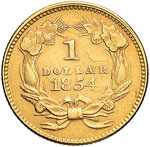 USA Dollaro 1854 - Fr. 89; KM 83 AU (g 1,66) ... 