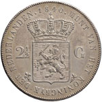 OLANDA Guglielmo I (1815-1840) 2,5 Gulden ... 
