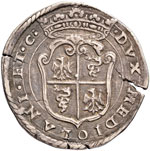 MILANO Filippo II (1556-1598) Mezzo scudo ... 
