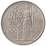 Repubblica Italiana - 100 Lire 1957 - Mont. ... 