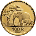 NAMIBIA 100 R 1987 Prova - AU (g 6,34) RRR