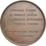 Medaglie dei Savoia - Medaglia 1868 auspici ... 