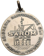 Medaglia 1960 Società SAROM, collaudo, ... 