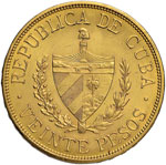 CUBA 20 Pesos 1915 - Fr. 1 AU (g 33,43) ... 