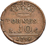 NAPOLI Ferdinando IV (1759-1799) 10 Tornesi ... 