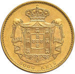 PORTOGALLO Pedro V (1853-1861) 5.000 Reis ... 