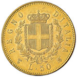 Vittorio Emanuele II (1861-1878) 50 Lire ... 