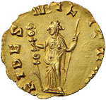 Gallieno (253-268) Quinario - Busto laureato ... 