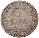 FRANCIA Napoleone (1804-1814) 5 Franchi 1813 ... 