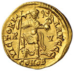 Valentiniano III (425-455) Solido (Ravenna) ... 