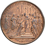 FRANCIA Luigi XV Medaglia 1722 incoronazione ... 