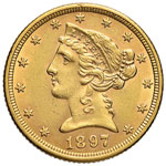 USA 5 Dollari 1897 - Fr. ... 