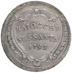 Pio VI (1774-1799) 60 Baiocchi 1795 A. XXI - ... 