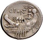 Fonteia - Man. Fonteius - Denario (108-107 ... 