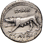 Satriena - P. Satrienus - Denario (77 a.C.) ... 