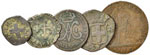 SAVOIA Lotto di cinque monete sabaude