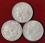USA Dollaro 1901 O, 1902, 1921 D - AG Lotto ... 