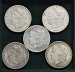 USA Dollaro 1878 S, 1883 S, 1888 O, 1891 O, ... 