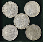 USA Dollaro 1880 O, 1887, 1889 O, 1889, 1898 ... 