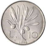 Repubblica italiana - 10 Lire 1949 - IT ... 