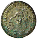 Galerio (293-305) Follis - Testa laureata a ... 
