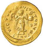 Giustiniano I (527-565) Tremisse – Busto a ... 