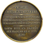 Medaglia 1814 Nuova costituzione di Luigi ... 
