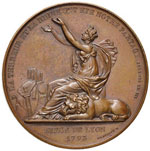 Medaglia 1814 posa della prima pietra di un ... 