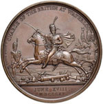 Medaglia 1815 Waterloo, carica della ... 