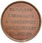 Medaglia 1815 Napoleone si imbarca a ... 