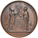 Medaglia 1815 Trattato di pace tra le ... 