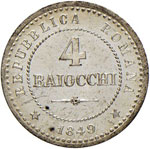 Repubblica romana (1849) 4 Baiocchi 1849 – ... 