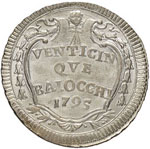 Pio VI (1774-1799) 25 Baiocchi 1795 A. XXI ... 