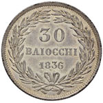 Gregorio XVI (1831-1846) 30 Baiocchi 1836 A. ... 