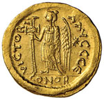 Zeno (475-476) Solido (Costantinopoli) Busto ... 