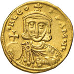 Leone III (717-741) Solido - Busto di fronte ... 