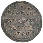 Pio VI (1774-1799) Pergola - Sampietrino ... 