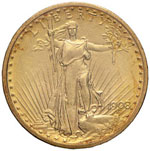 USA 20 Dollari 1908 senza motto - Fr. 183 AU ... 
