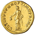Traiano (98-117) Aureo - Busto laureato a d. ... 
