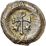 Giustino II (565-578) Mezza siliqua ... 