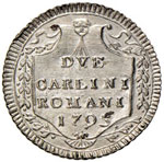 Pio VI (1774-1799) 2 Carlini 1795 A. XXI – ... 