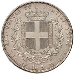 Vittorio Emanuele II (1849-1861) 5 Lire 1860 ... 