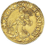 NAPOLI Carlo V (1516-1556) Doppia sigla A ... 