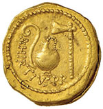 Cesare (+ 44 a.C.) Aureo (46 a.C.) Testa ... 