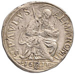 Paolo V (1605-1621) Testone 1612 A. VIII (?) ... 